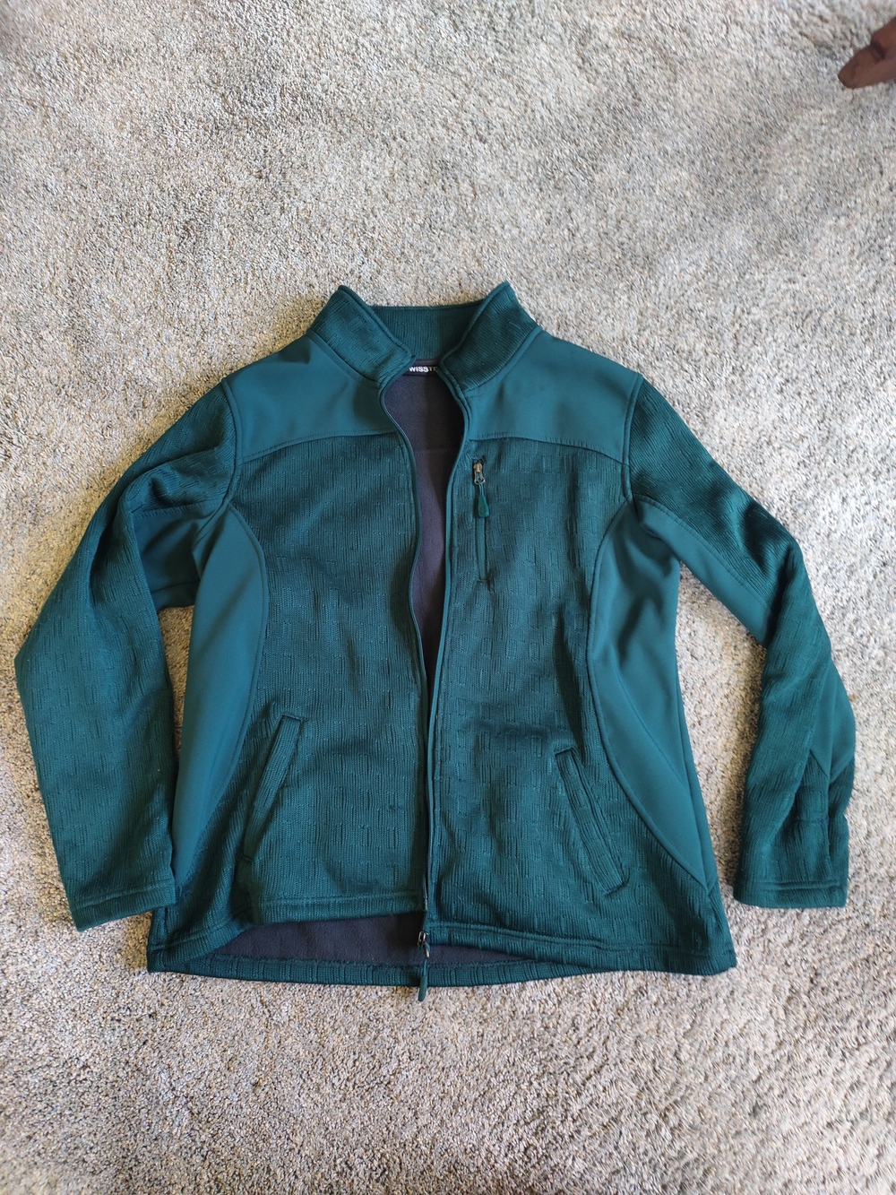 Swiss Tech Teal Full-Zip Performance Jacket